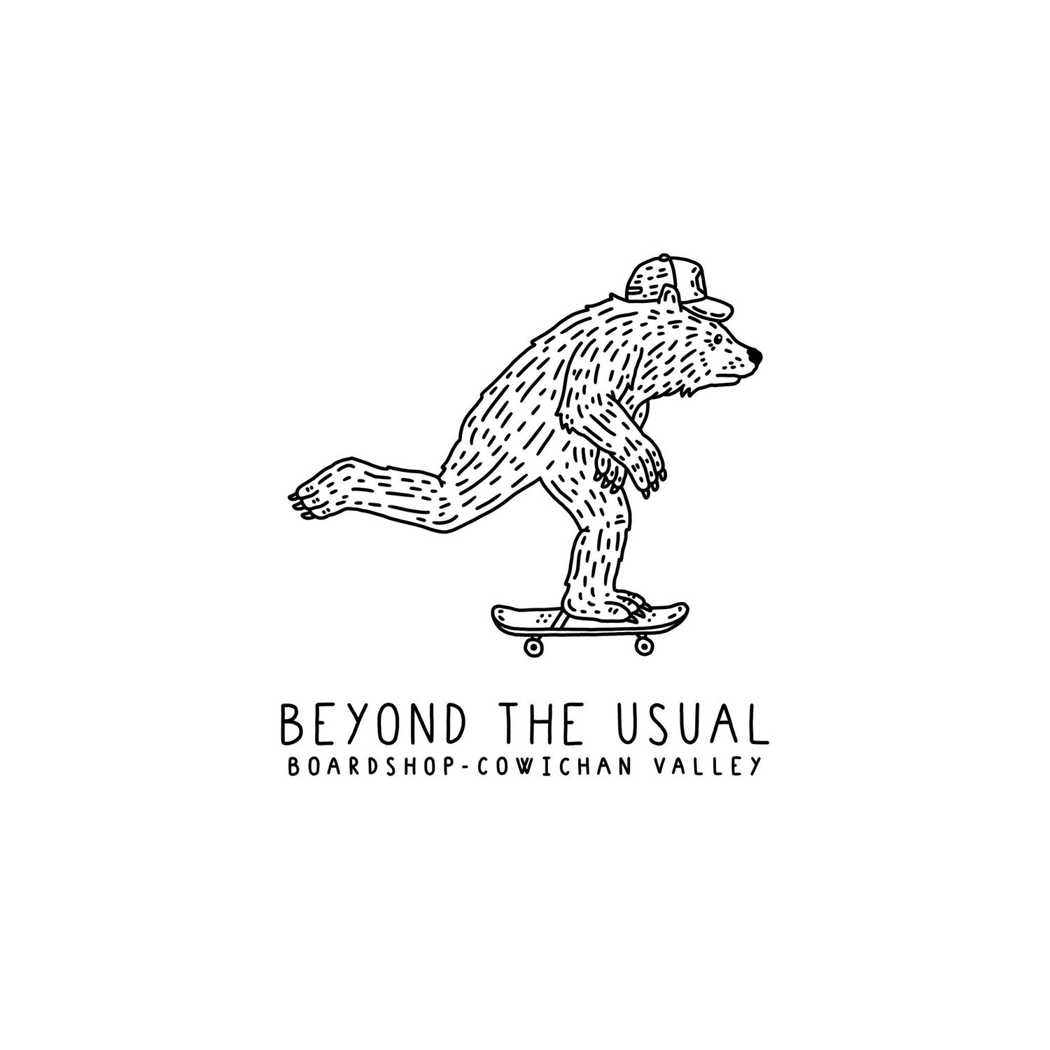 BTU Skate Bear Sticker 3&quot;