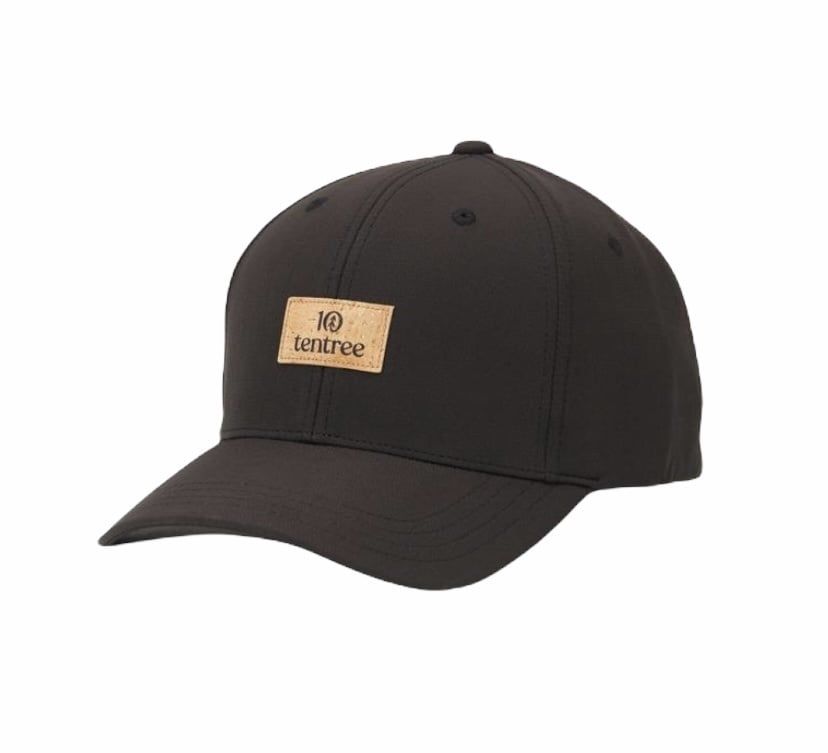 Tentree Cork Patch Destination Elevation Hat - Meteorite Black