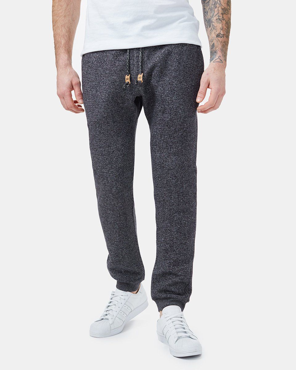 Tentree Men Atlas Sweatpant, Color: Meteorite Blk Marl, Size: S