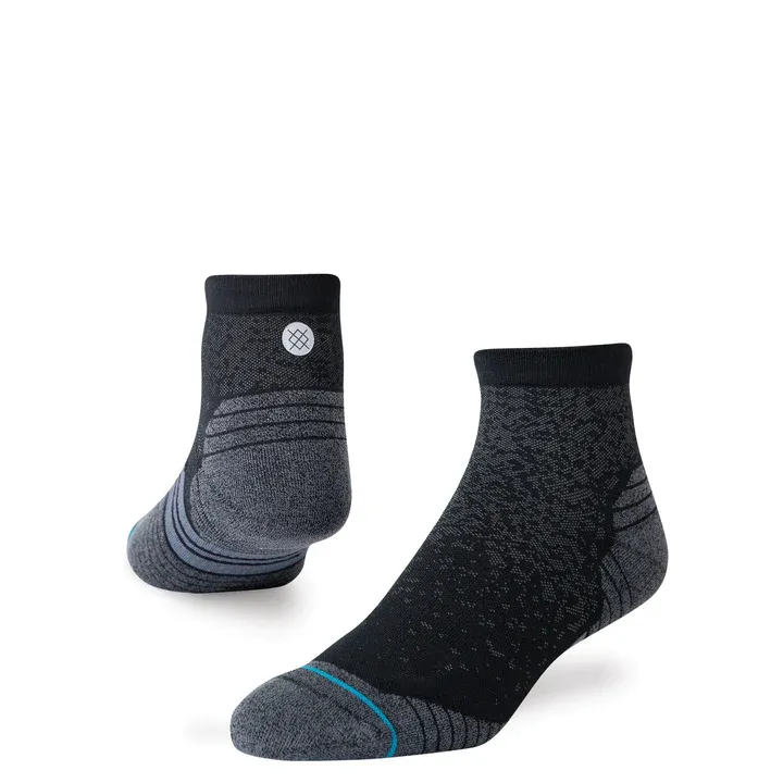 Stance Socks RNSTP LT Run Quarter, Color: Black, Size: S (shoe sz 3.5-5.5)