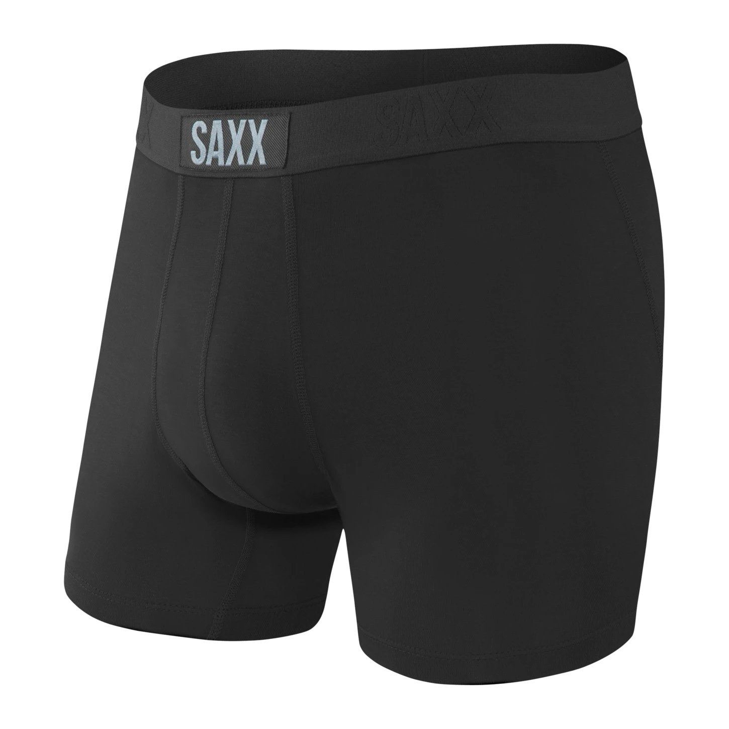 SAXX Vibe Boxer Brief, Color: Black/Black, Size: Small
