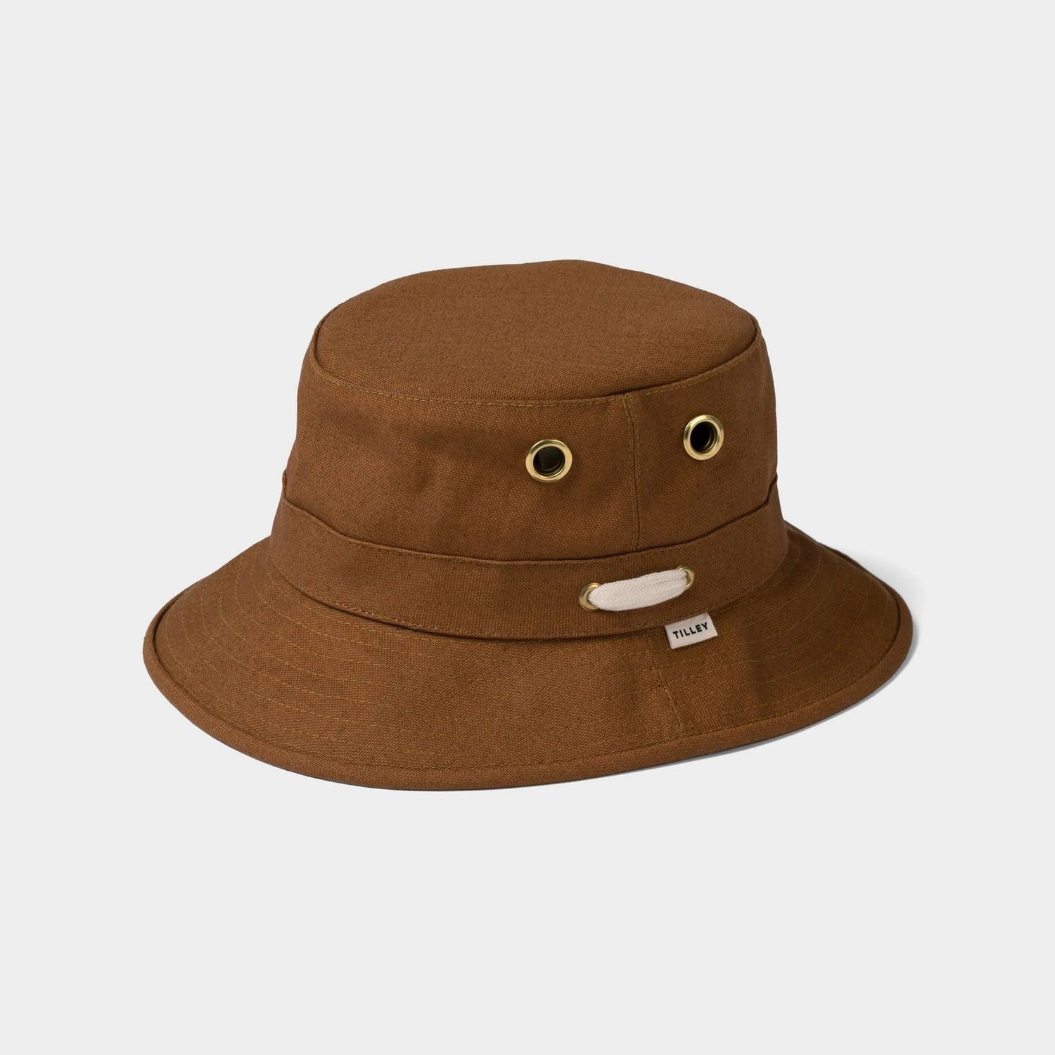 Tilley - The Iconic T1 Bucket Hat, Color: Dark Camel, Size: 7 1/4&quot;