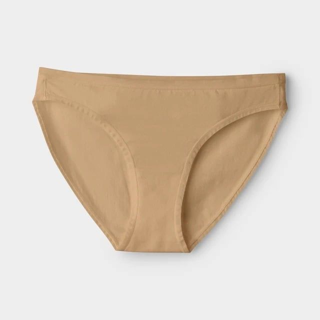 Tilley Womens Organic 2pk Bikini Underwear, Color: Caramel, Size: S