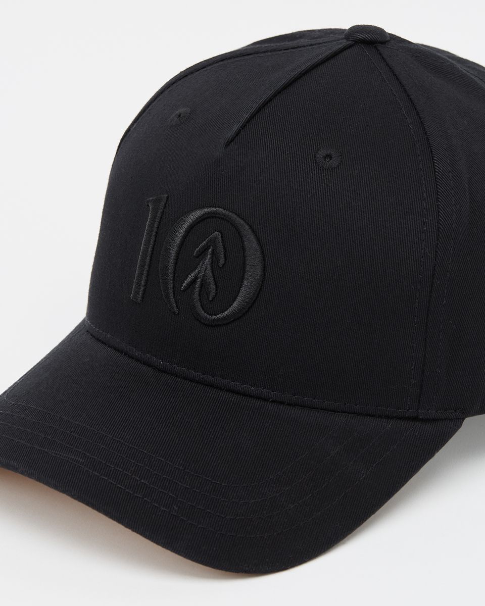 Tentree Logo Cork Brim Altitude Hat - Black