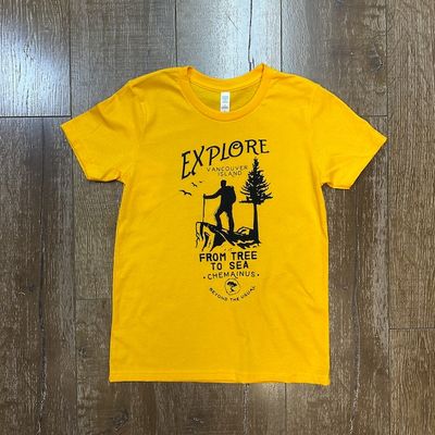BTU Youth Explore S/S Tee - Gold