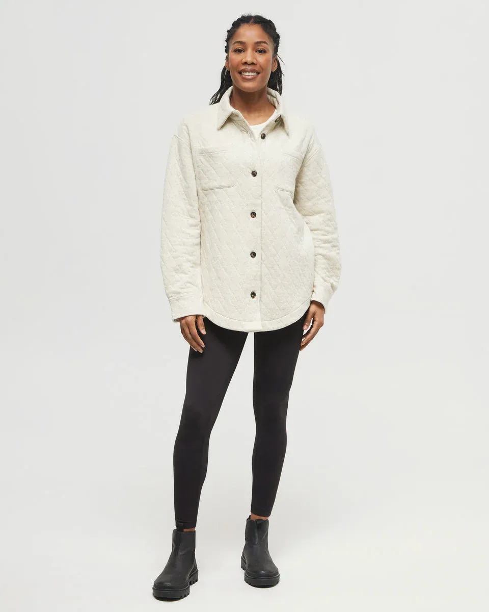 Tentree W Dunes Shacket - Pale Oak Heather