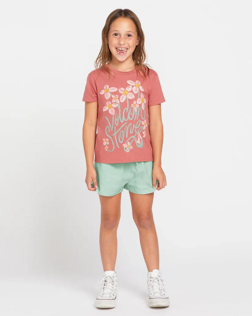 Volcom Little Girls Last Party Tee - Mauve