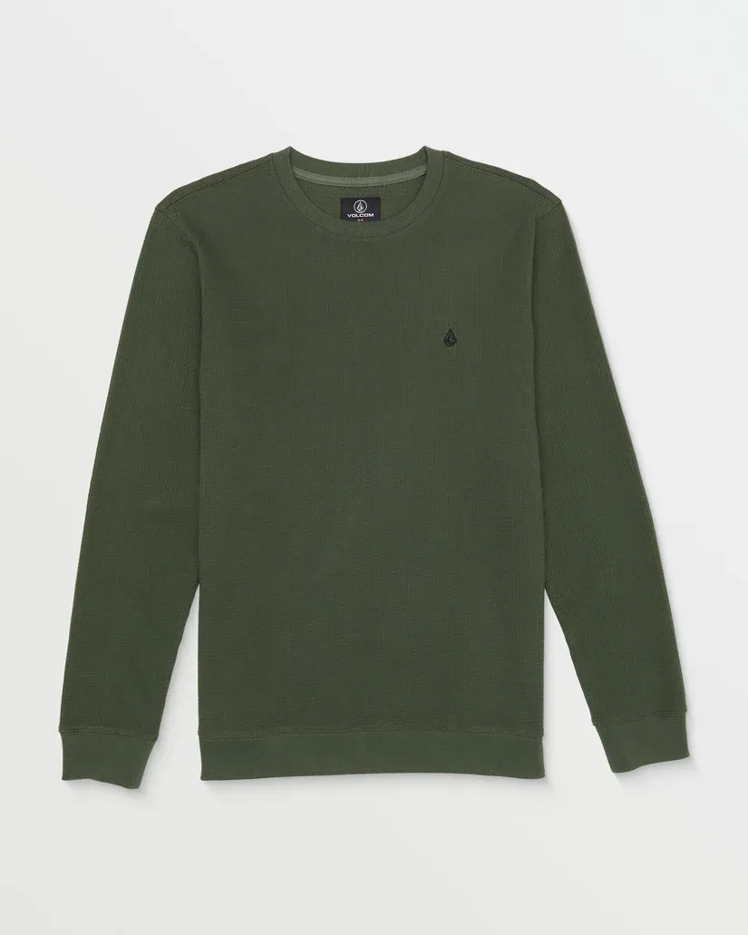 Volcom Men&#39;s Gridstone Crew LS - SQD