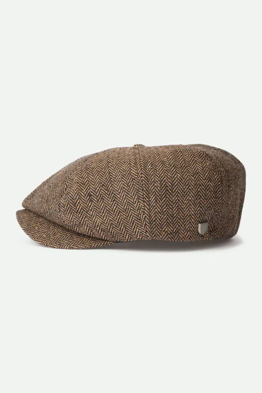 Brixton Brood Snap Cap - Brown/Khaki