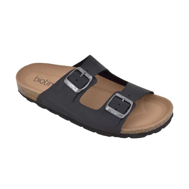Biotime Women Ciara Sandal - Black Leather