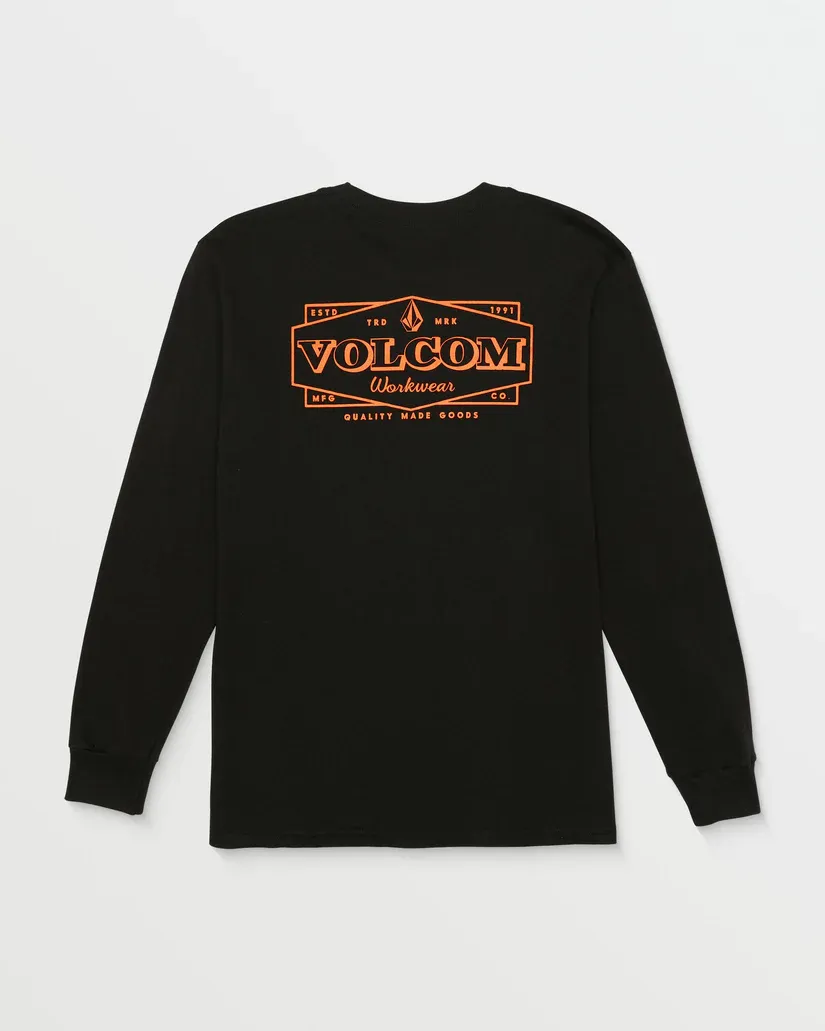 Volcom Men Workwear Union L/S Tee - BLK