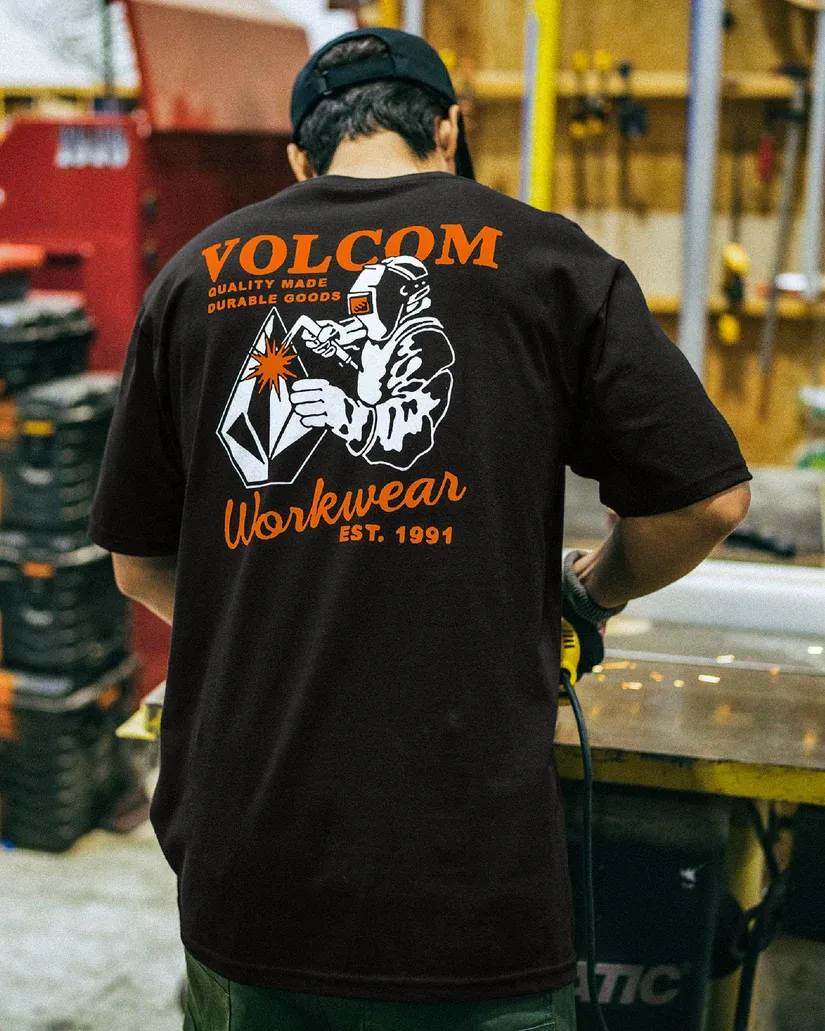 Volcom Men Workwear Welder S/S Tee - BLK