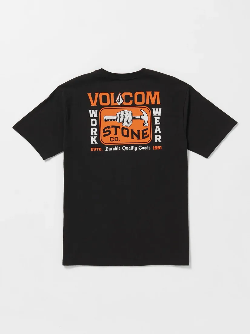 Volcom Men&#39;s Workwear Nailed Tee - BLK