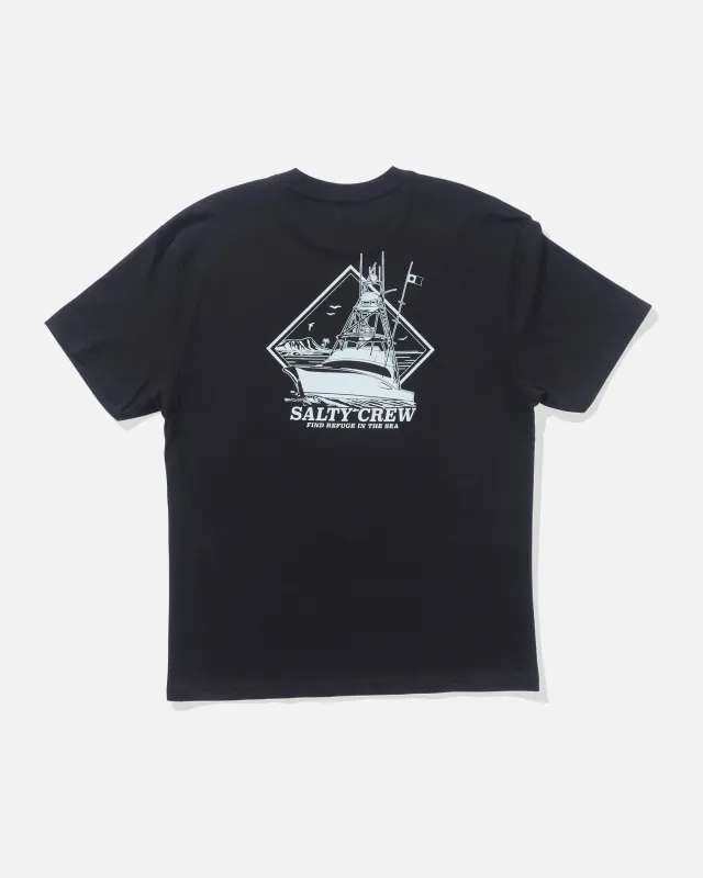 Salty Crew Men Vessel Classic SS Tee - Black
