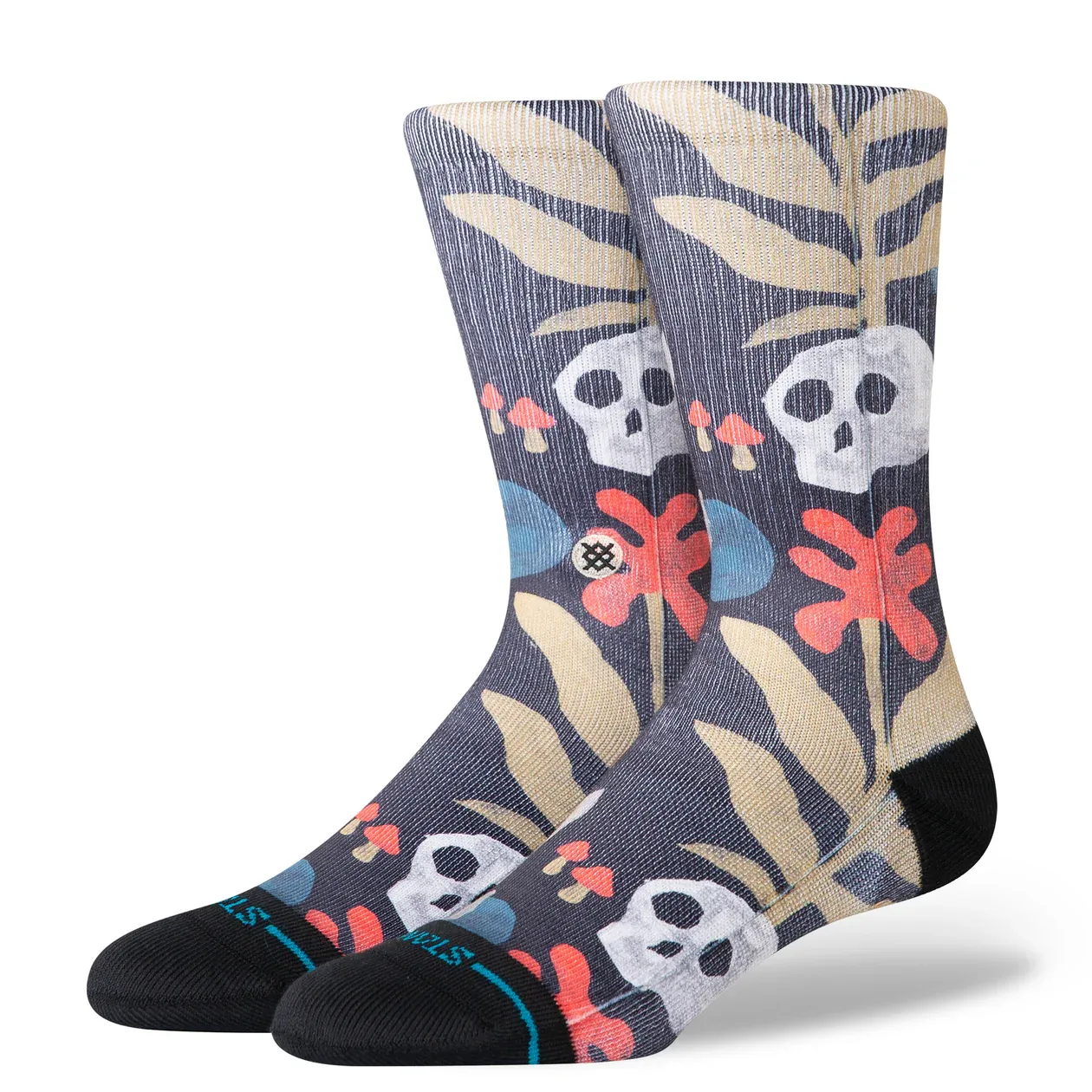 Stance Socks Tropiskull  Crew - Black