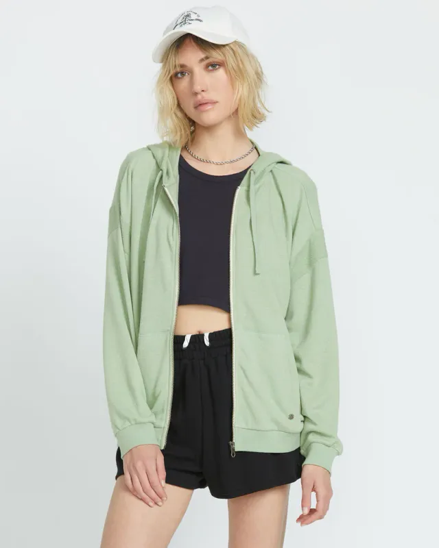 Volcom W Lil Frenchie Zip Fleece -GGN