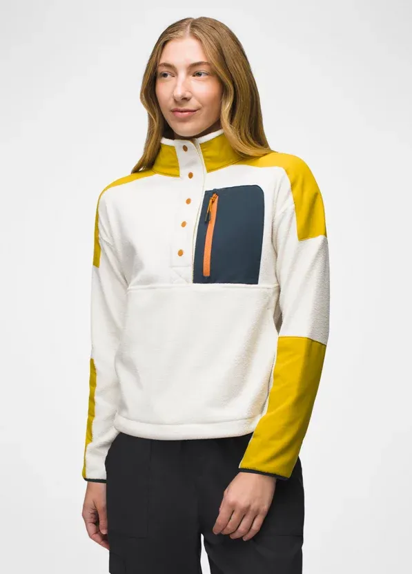 Prana W Peak Snap Up Fleece