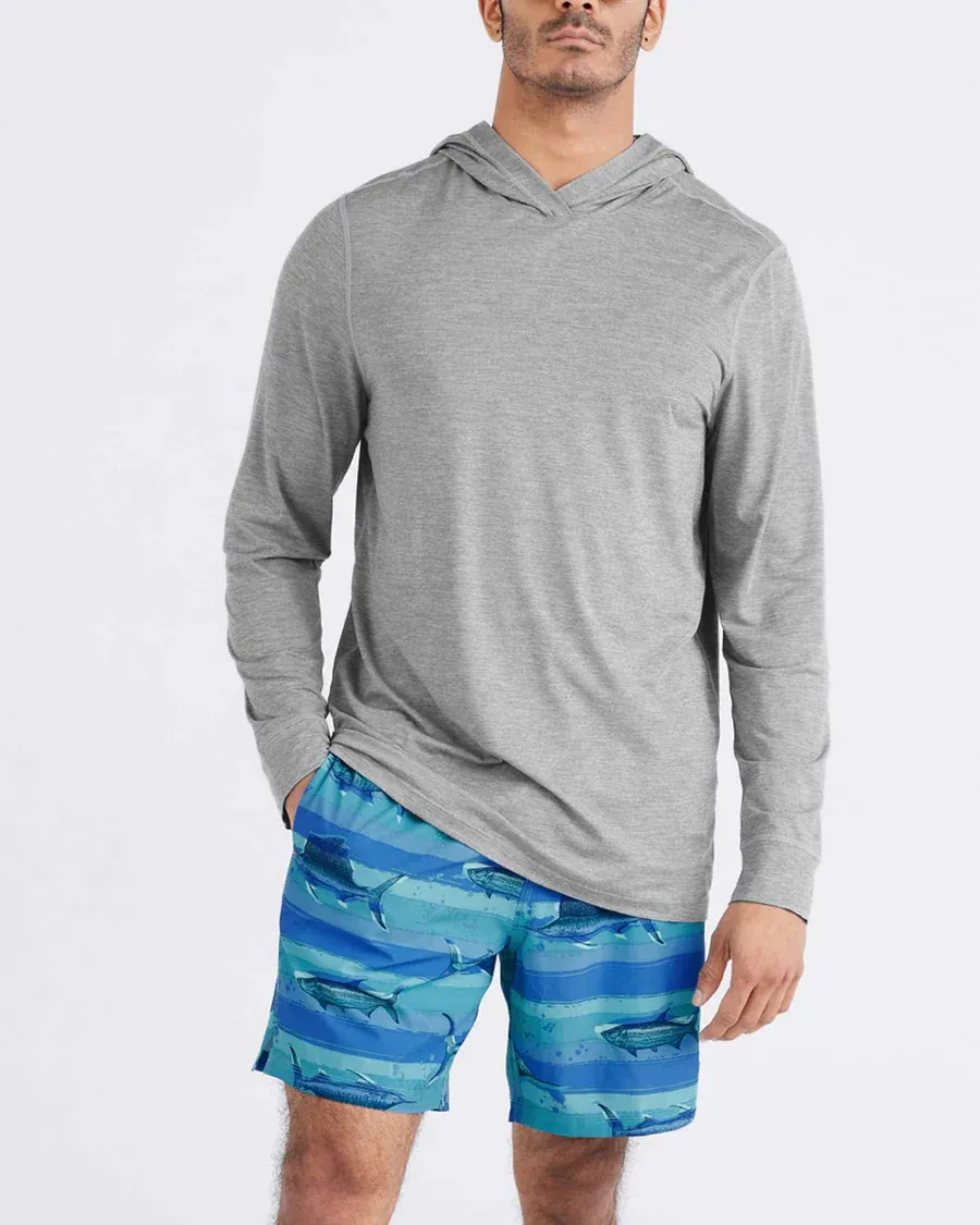SAXX Droptemp All Day Cooling Hoodie - Tradewinds Hthr