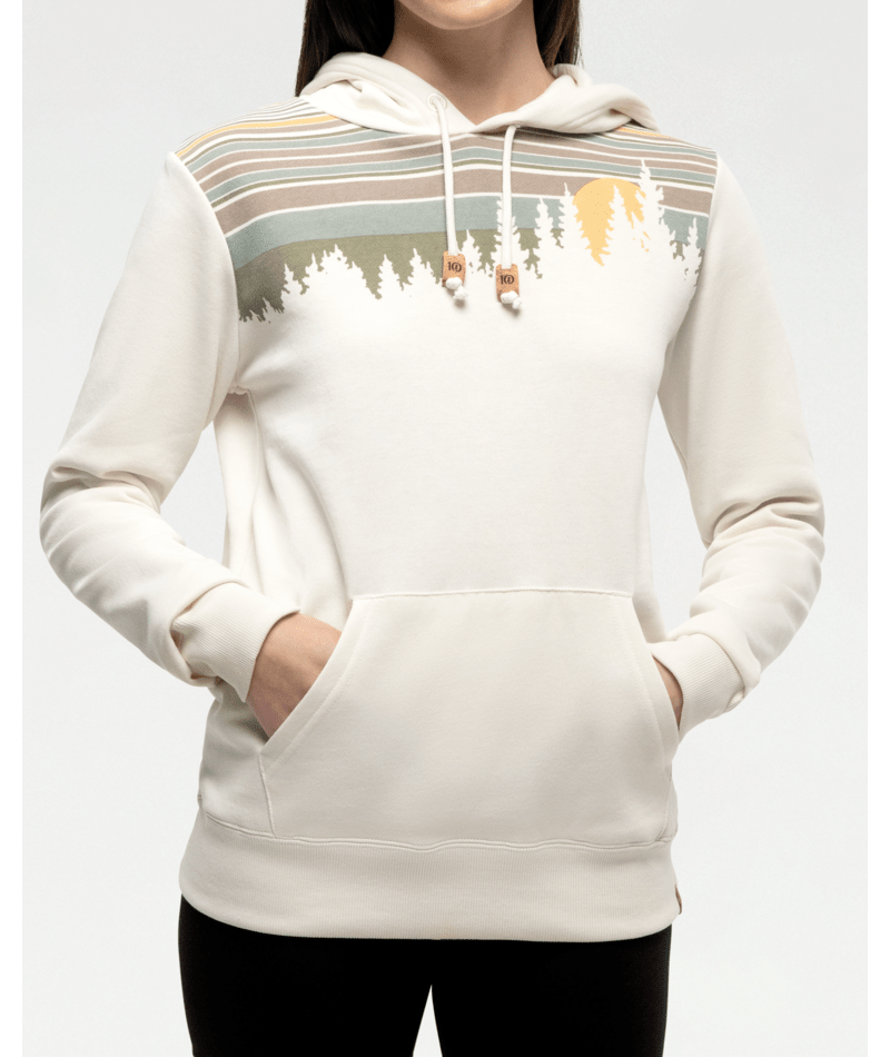 Tentree W Retro Juniper Hoodie - Undyed Driftwood