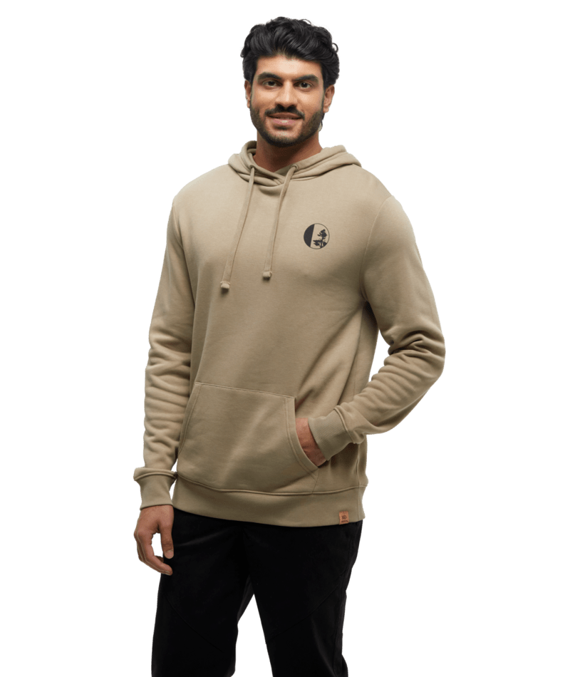 Tentree Men Linear Tree Hoodie - Khaki