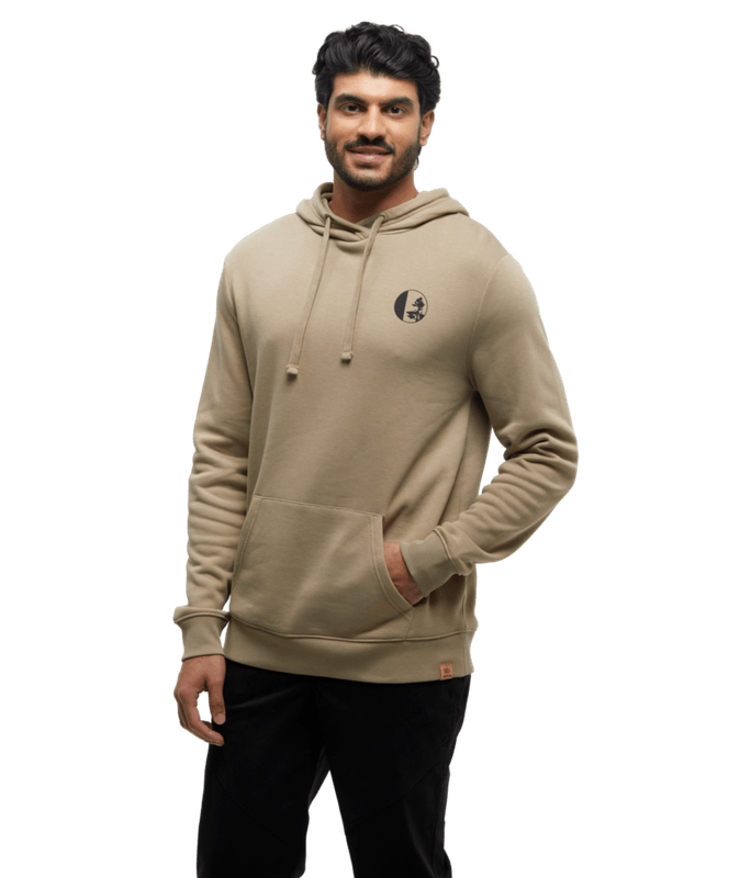 Tentree Men Linear Tree Hoodie - Khaki