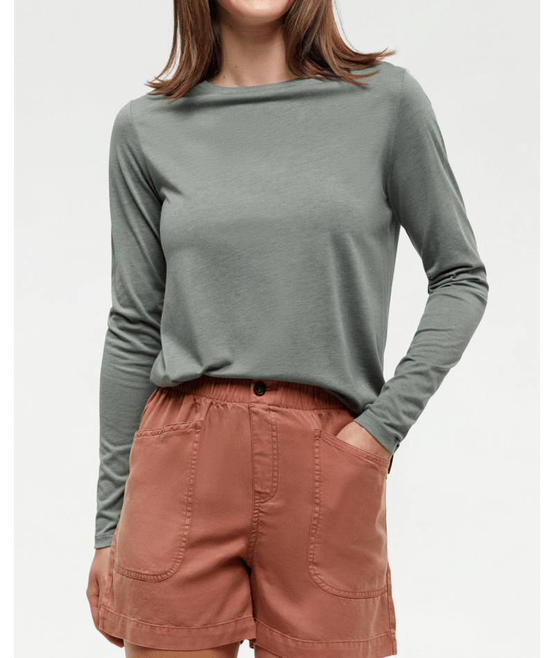 Tentree Women Belwood Longsleeve - Agave