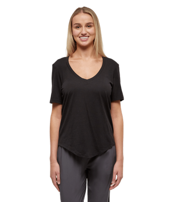 Tentree Women Brackley Tee - Meteorite Black