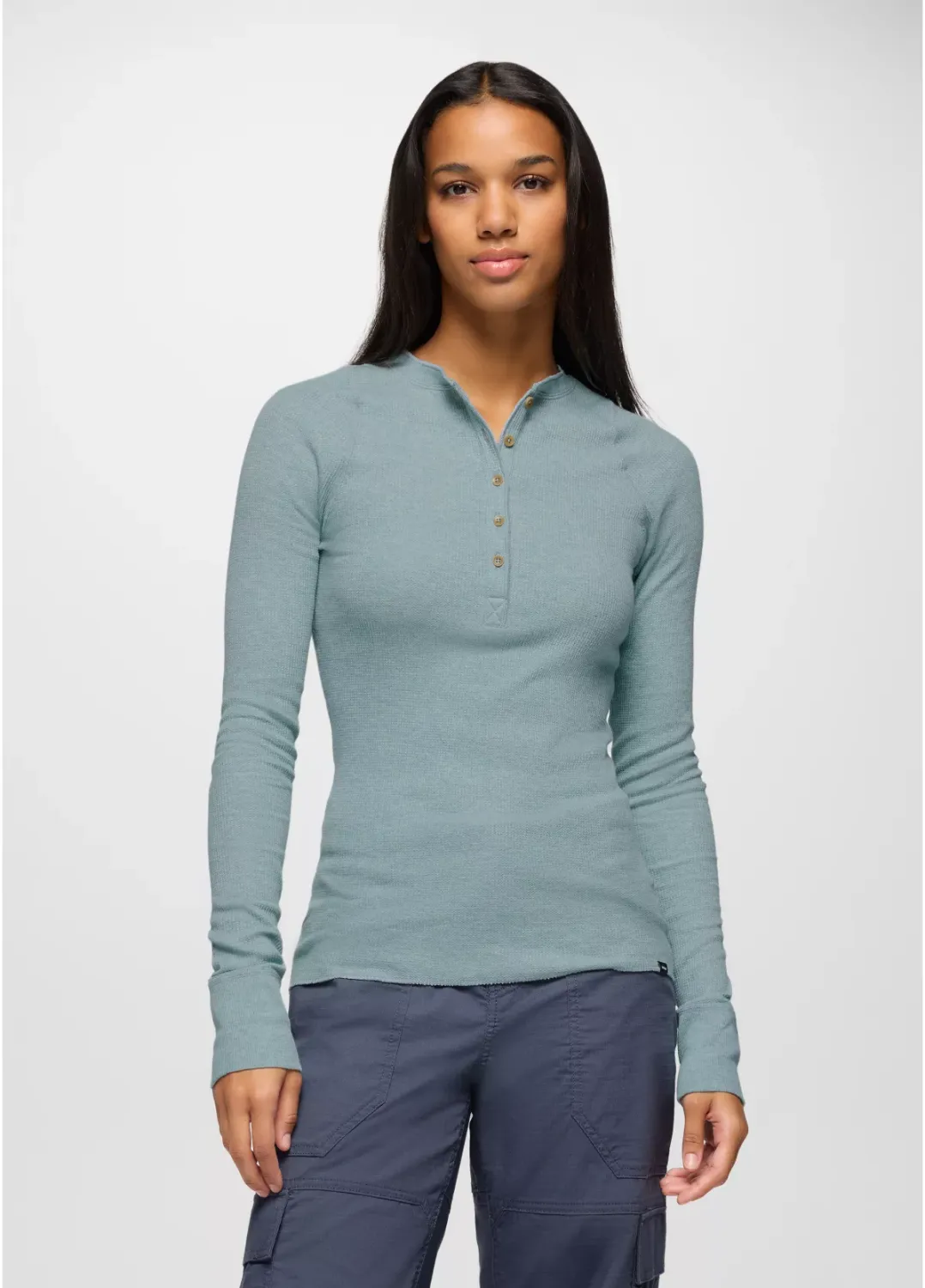 Prana Women Touchstone Henley - Saltwater Heather