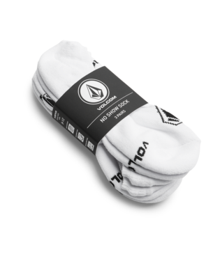 Volcom Mens Stones NSHW Sock 3pk - WHT