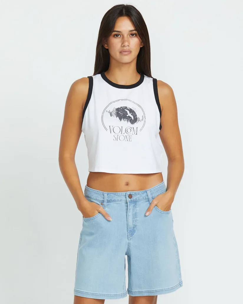 Volcom Womens Strait Up Long Short - BDR