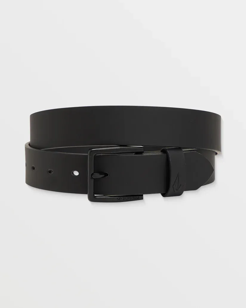 Volcom Flat Bar PU Belt - BLK