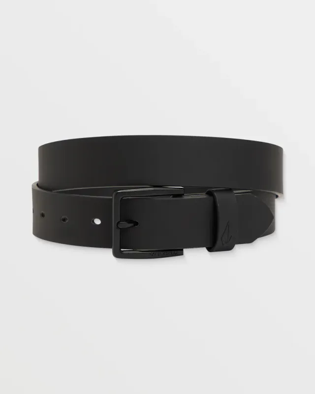 Volcom Flat Bar PU Belt - BLK