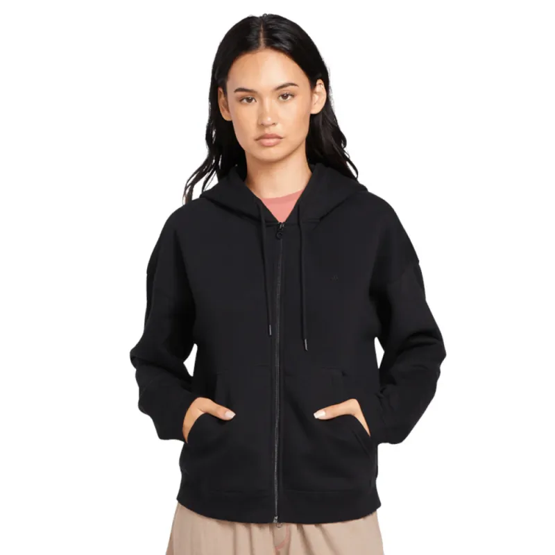 Volcom W Stone Heart Up Zip Fleece - BLK