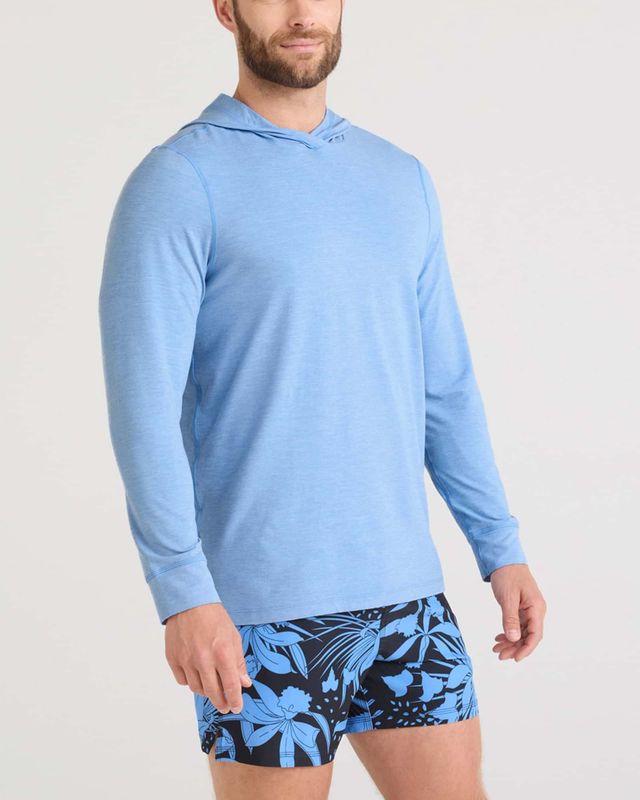 SAXX Droptemp All Day Cooling Hoodie - Bel Air Blue