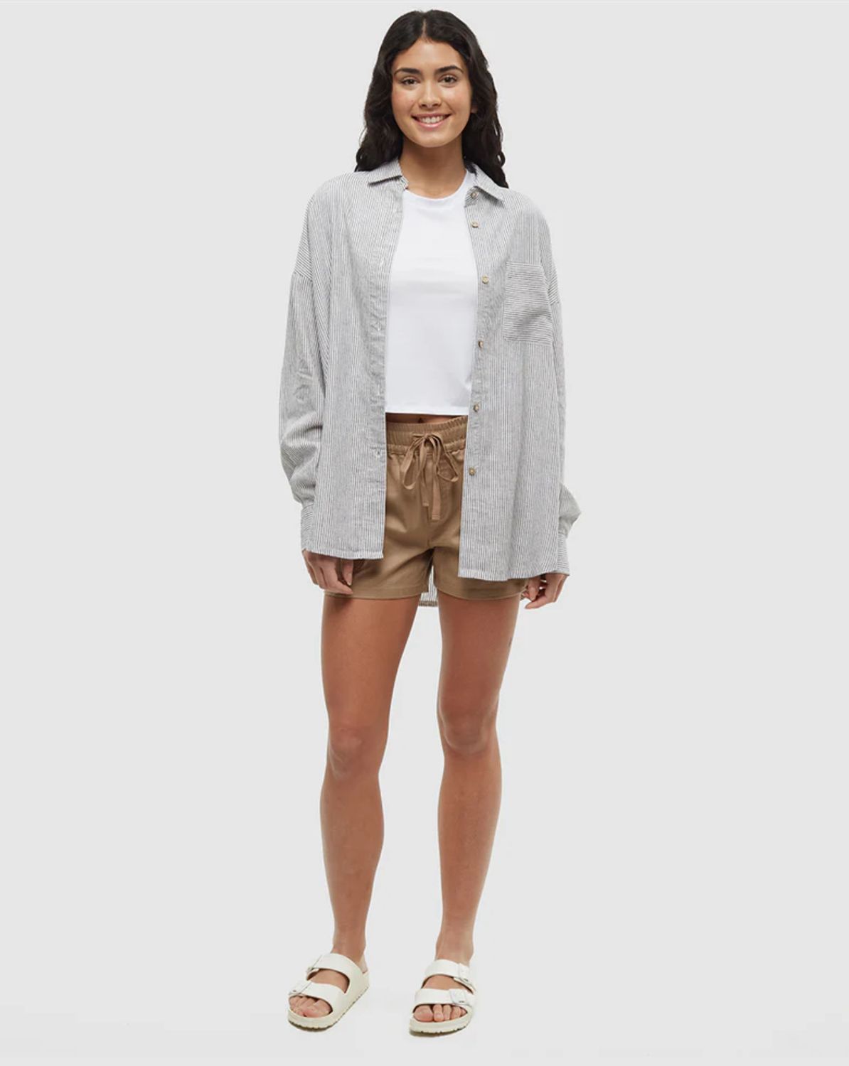 Tentree Women Westend Shirt - Undyed