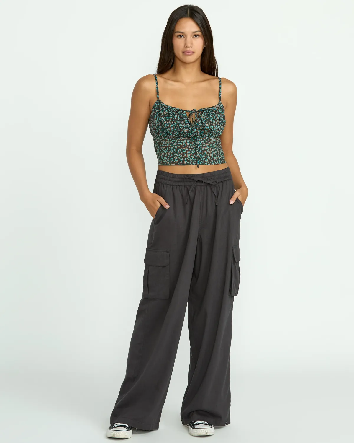 Volcom Womens Lived In Beach Pant - Vintage Blk