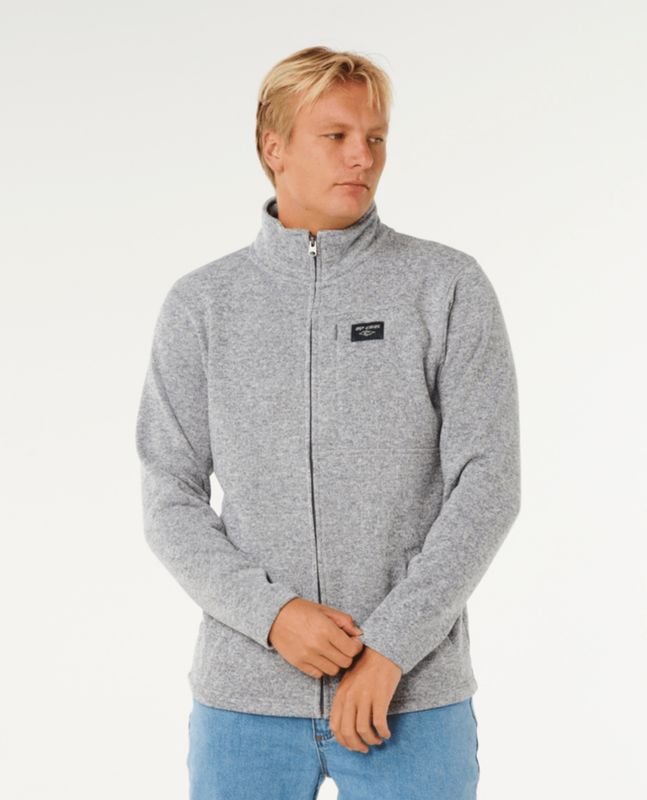 Rip Curl Men&#39;s Crescent Zip Thru - Grey Mar