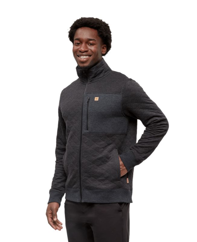 Tentree Begbie Full Zip - Meteorite Black