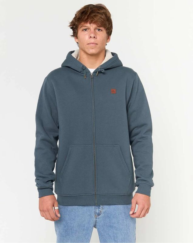 Rip Curl Men Icons Lined Fleece Zip - Pine Night