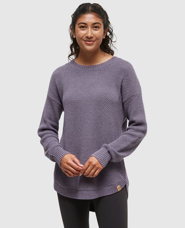 Tentree W Broughton Sweater - Smokey Violet