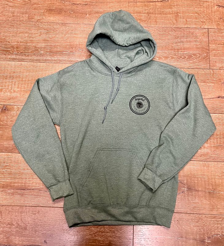 BTU Icon/Sasquatch Unisex Hoodie - Heather Dark Green