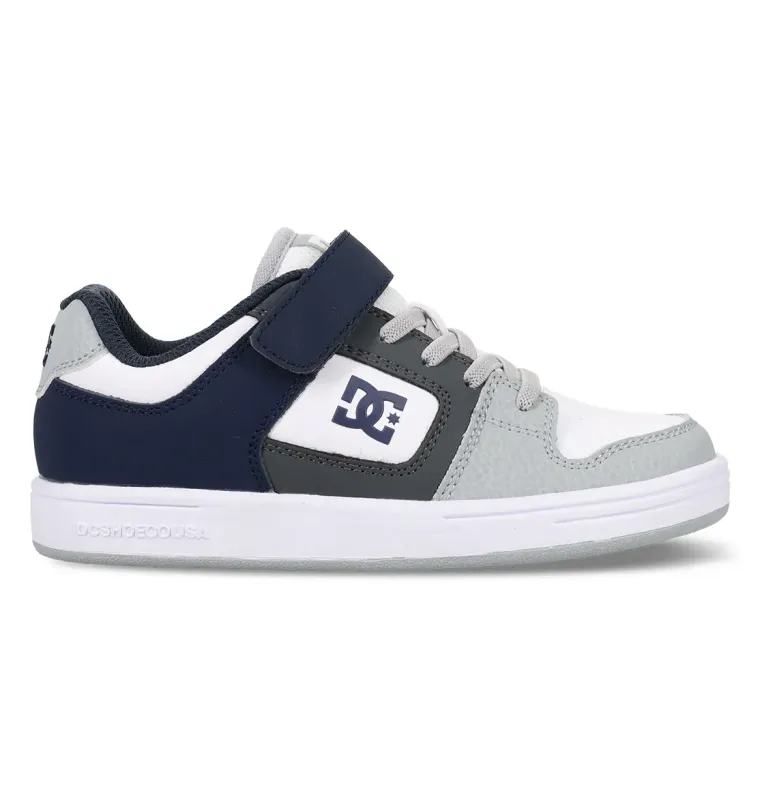 DC Shoe Co Kids Manteca 4 V - Grey/Navy/White