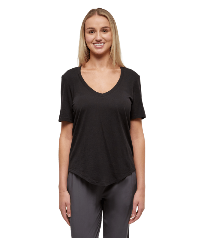 Tentree Women Brackley Tee - Meteorite Black