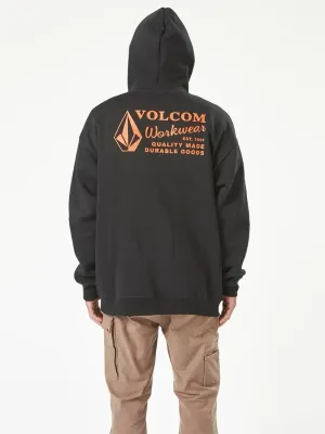 Volcom Men's Workwear Pull Over Hoodie - BLK