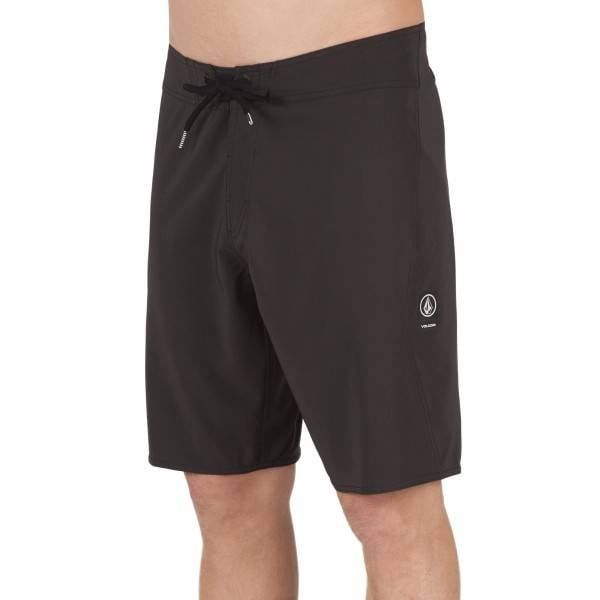 Volcom Men's Lido Solid Mod 20" Boardshorts, Color: Black, Size: 28