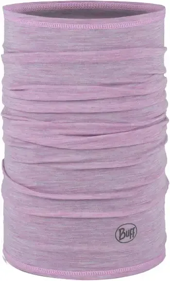 Buff Merino Lightweight Neck Warmer, Color: Solid Pansy