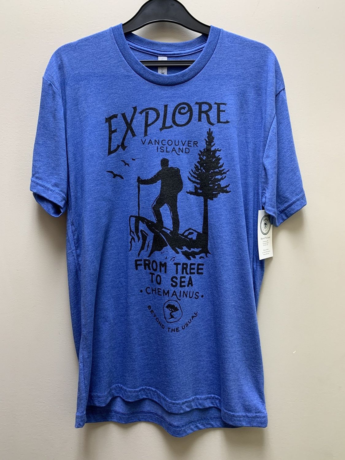 BTU Adult Unisex Explore S/S Tee - Royal Mist