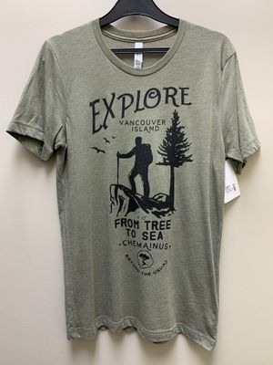 BTU Adult Unisex Explore S/S Tee - Olive
