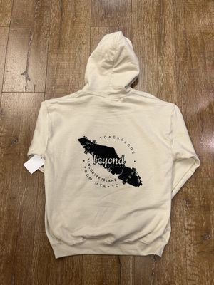 BTU Adult Unisex VanIsle Map Hoodie - Sand