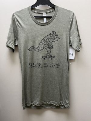 BTU Adult Unisex Skate Bear S/S Tee - Olive